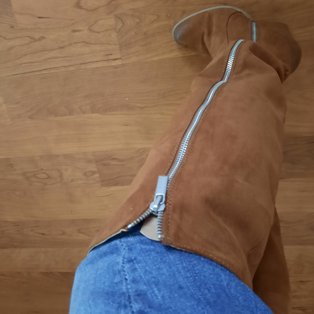 Justfab Boots over knee distressed boots - Picture 9 of 10